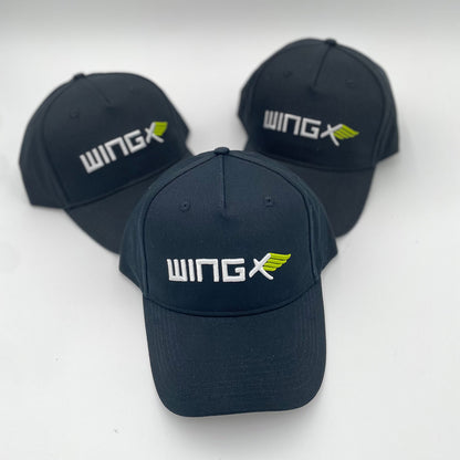 WINGX logo cap black white logo