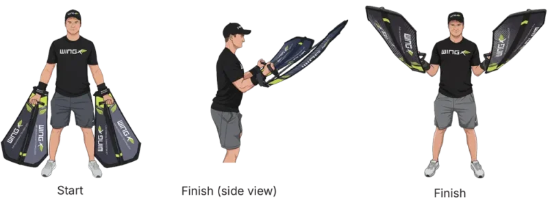 WINGX Fitness Exercise Bicep curl