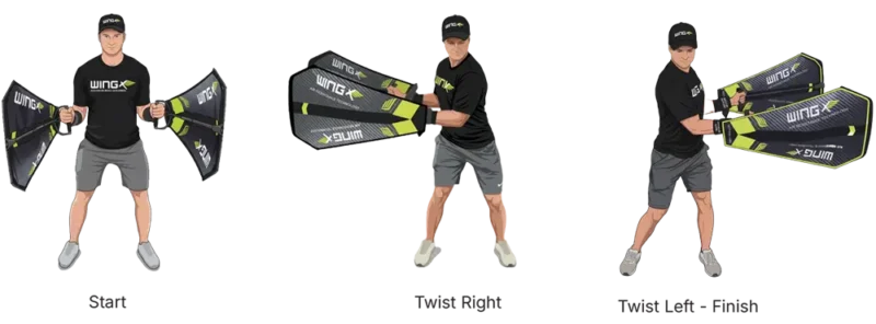 WINGX Fitness Exercise Lateral twist